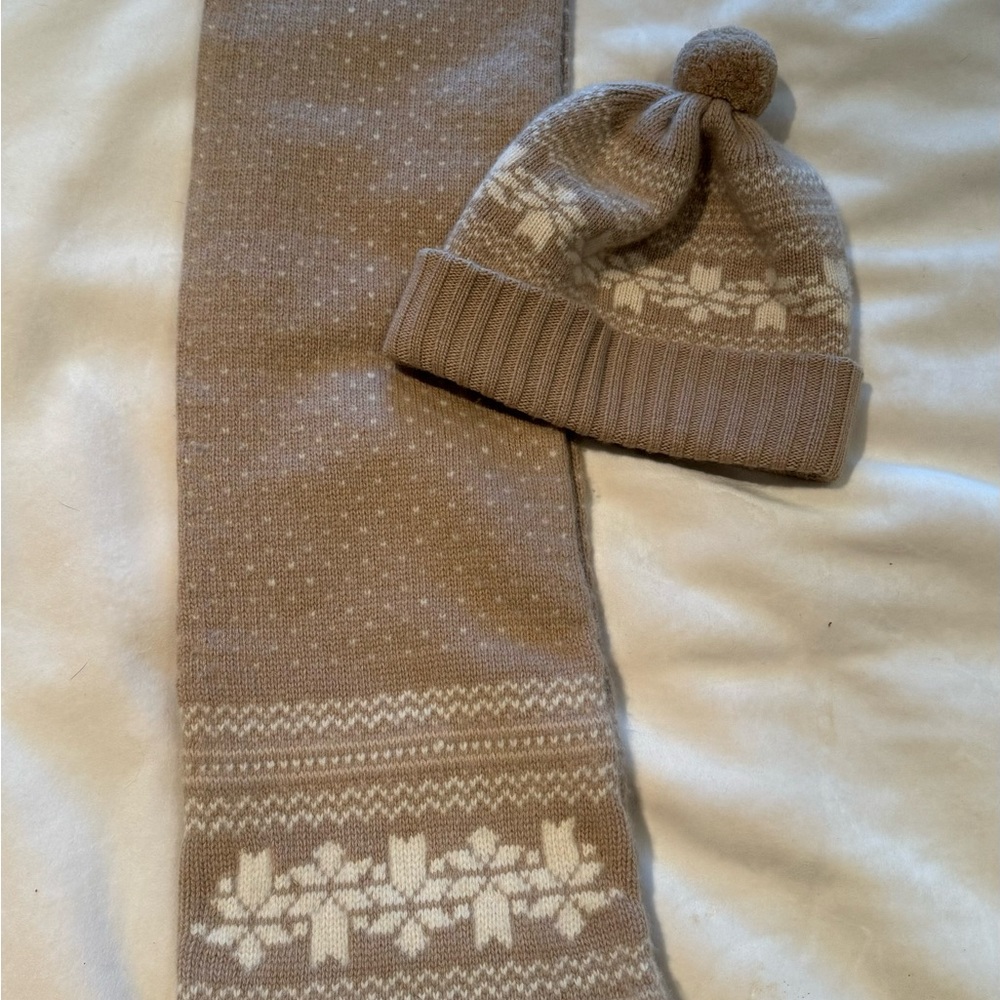 Cole Haan scarf and hat.